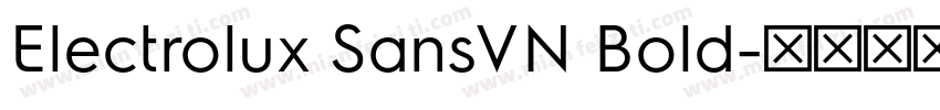 Electrolux SansVN Bold字体转换